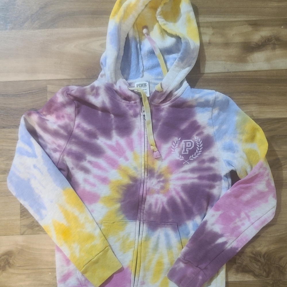 PINK Victoria's Secret Tie-Dye Hoodie - Size XS